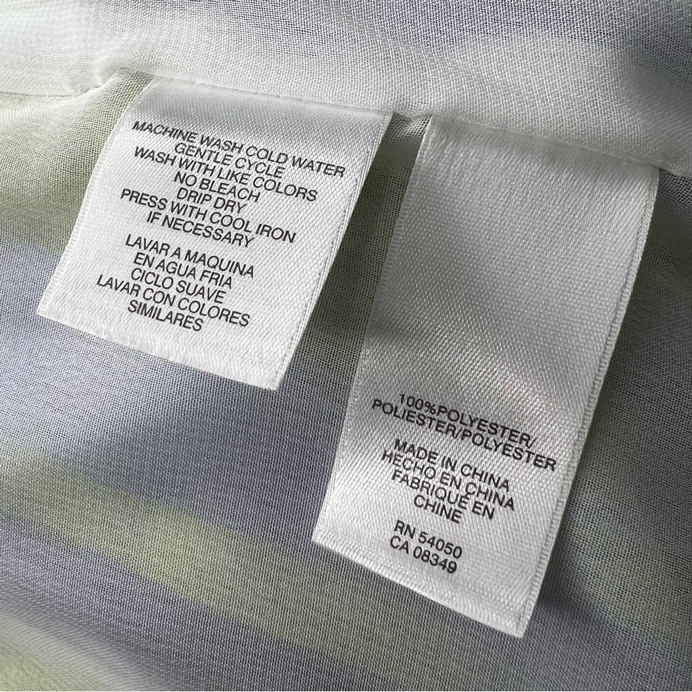 Evan Picone Blue and Green Patterned Dress - Picture 6 of 11